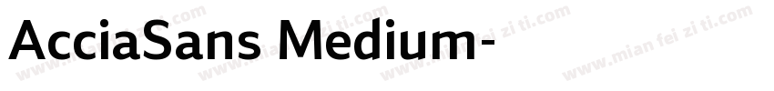 AcciaSans Medium字体转换
